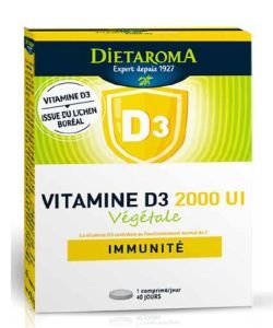 Vitamin D3 2000IU, 40 tablets